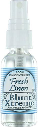 Blunt Xtreme Fresh Linen Type Air Freshener – 100% Ultra Concentrated Oil Based Spray - Ideal for Bathroom, Home, Car, Office & More - Soothing Properties - Long Lasting Effects - 1oz Bottle