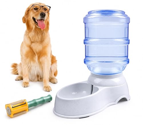 Image of Automatic Pet Food & Water Dispenser for Dogs & Cats with 3 in 1 Multi-Functional Peeler | Self Dispensing Feeding Bowl for Small Pets | Stainless Steel Serrated, Straight & Julienne Blades |