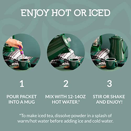 Cusa Tea & Coffee | Premium Instant Lemon Black Tea With Real Fruit & Spices | Organic Leaves Drink Mix Packets | Hot Or Iced Tea (30 Single Servings) #TOP3