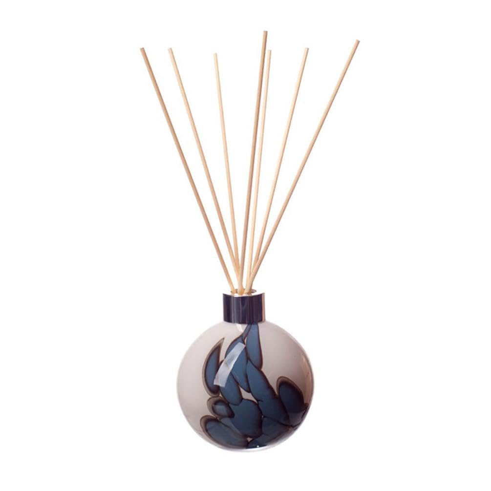 Glass Reed Diffuser Sphere in White & Blue (Pebble Blue)