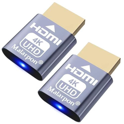 Malarpon HDMI ダミープラグ ヘッドレス対応 ディスプレイエミュレータ DDC EDID ヘッドレス ゴースト Wind...