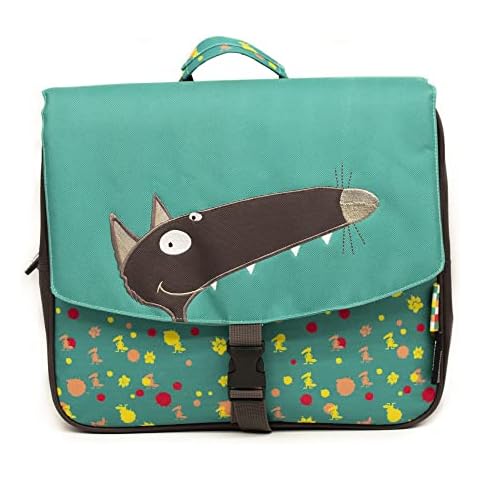Les Déglingos Cartable Vert/Loup Cover