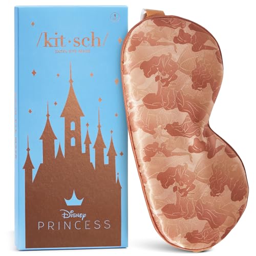 キッチュサテンスリープマスク - 睡眠用アイマスク | シルクアイスリーピングマスクより柔らか | サテン目隠し&スリープマスク | アイマスク & 睡眠用アイカバー | スリープアイマスク (プリンセスパーティー)