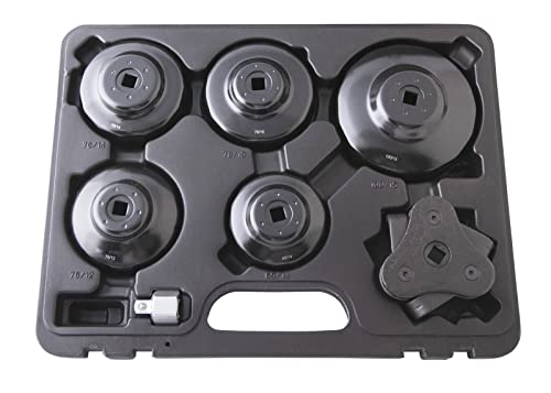Coffret 6 clés à filtres multimarque HU 1995BL CLAS Equipements avec adaptateur 1/2" à 3/8"