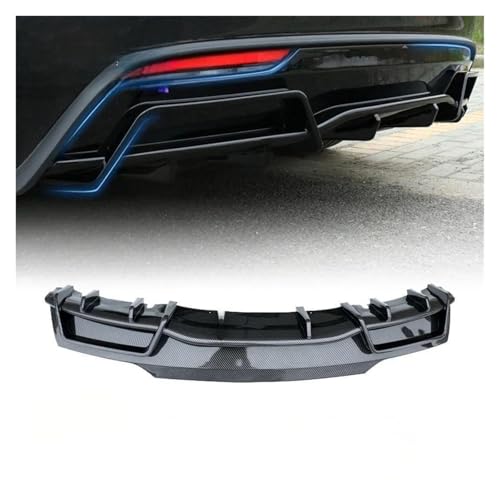 Difusor parachoques trasero Tesla Model 3 Highland y alerón protector de carbono 3