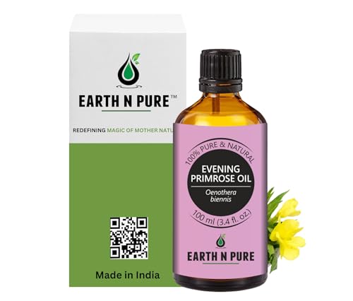 Image of Earth N Pure Evening Primrose Oil for Skin, Hair and Nails Care | Cold Pressed | 100 ML
