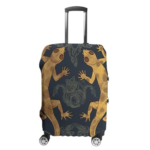 Gecko Lizards Luggage Cover, Washable Elastic Suitcase Cover Protector Fit 18-32 Inch Luggage
