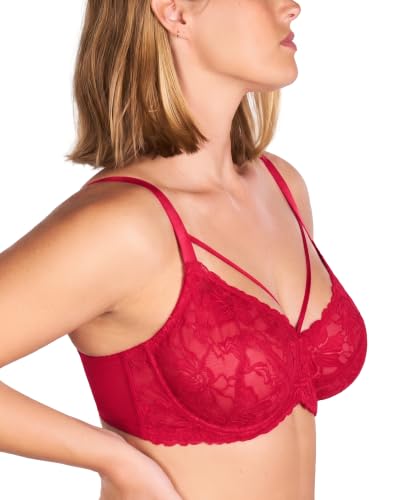 Image of HSIA Minimizer Bras for Women Unlined Underwire Lace Bras for Large Breasts | Full Coverage, Plus Size, Support Lift, Breathable, Everyday Essentials, Soft, Back Smoothing, Wide Straps, Sizes 32-46 C-I