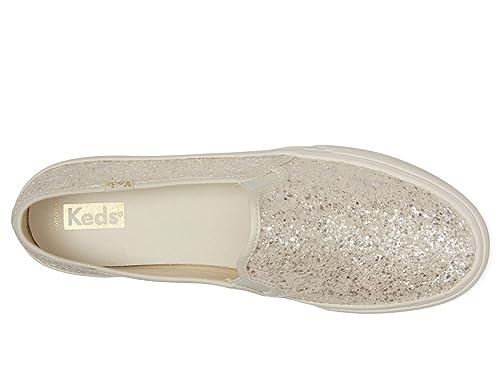 Image of Keds Womens Double Decker Canvas Slip On Sneakers Shoes Casual - Black