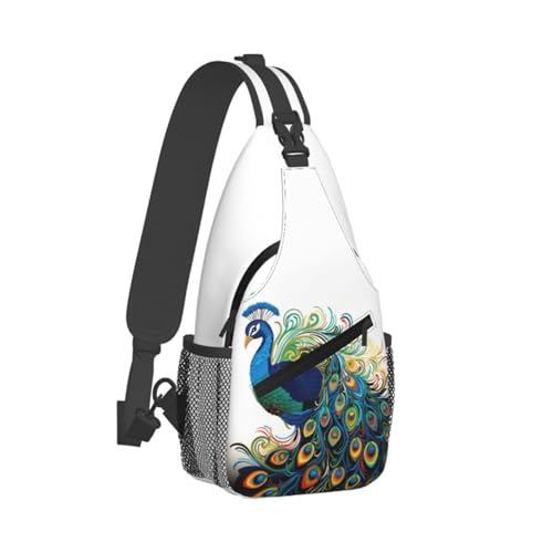 Mochila Pecho Negra Estilo Sling para Senderismo miniatura 1