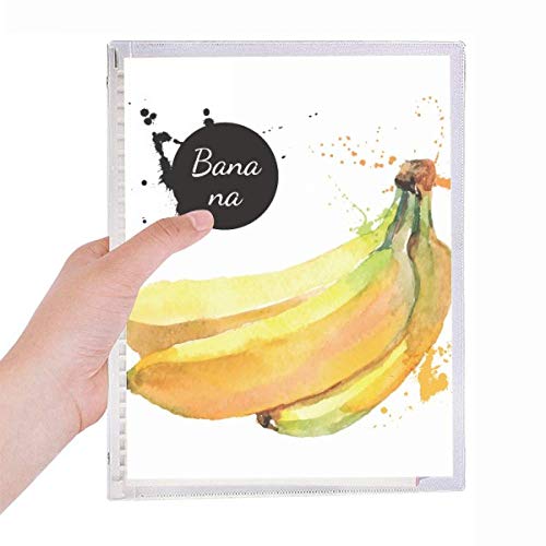 Carnet de santé à spirale rechargeable au design artistique de fruits aquarelle savoureux
