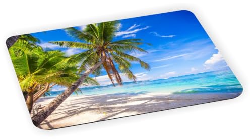 Island Gifting Featuring Coconut Palm Tree on White Sandy Beach in Phillipines - Ultra Thin Non-Slip...