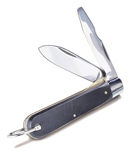 Gardner Bender KF-200 Electricians Knife Straight 2 Blade / Flat Screwdriver Blade brass