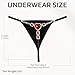 RIOFDSK G String Thongs for Women Sexy Lingerie Rhinestone Underwear Elegant Panties Adjustable Waist Straps Red Heart Crystal Micro Bikini
