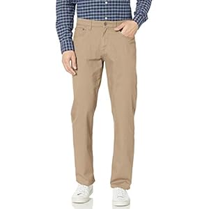 Amazon Essentials Men’s Pants, Relaxed-Fit, 5-Pockets, Stretch Twill