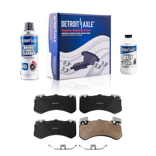 Image of Detroit Axle - Front Brake Pads for Audi A8 Quattro S6 S7 S8, Ceramic Brake Pads Replacement