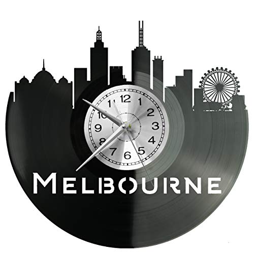 Melbourne Horloge Murale en Vinyle Décorative Moderne Modèle W1010 - 4