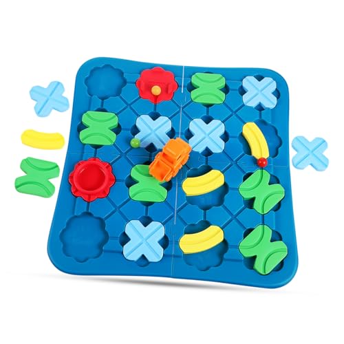DIKACA Set De Juguete De Pista De Laberinto para Juego ógico De Construcción De Carros Pista De Puzzle Educativa para De 3 Años Juguete Stem Interactivo