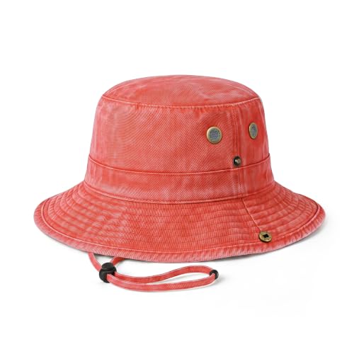 Image of Hot Summer Bucket Hat - Trendy Cotton Sun Hat for Beach, Golf, Fishing