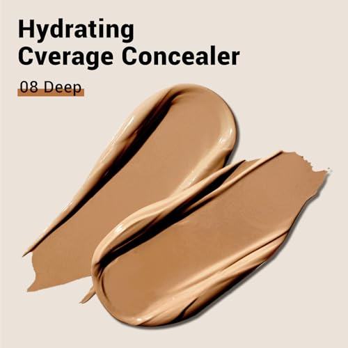 HECI BEAUTY Liquid Concealer Makeup, Oil-Control and Transfer-Resistant, Natural Matte Creamy Concealer Specifically for Oily Skin - Medium to Full Coverage Concealer for Face, 08 Deep, 0.22 Fl Oz - Image 2