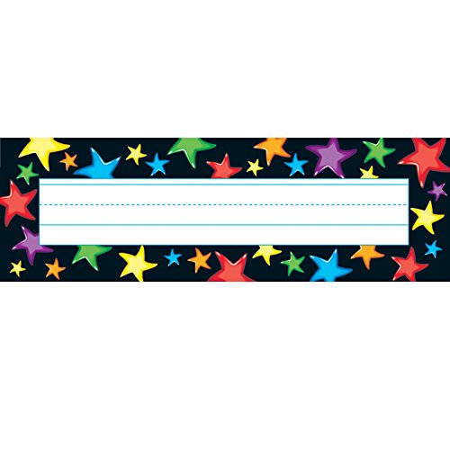 Trend Gel Stars Desk Toppers Name Plates, 2-7/8" x 9-1/2", 36 Count