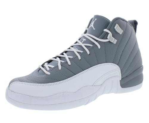 Nike Jordan Boy's Air Jordan 12 Retro (Big Kid) Stealth/White/Cool Grey 6 Big Kid M