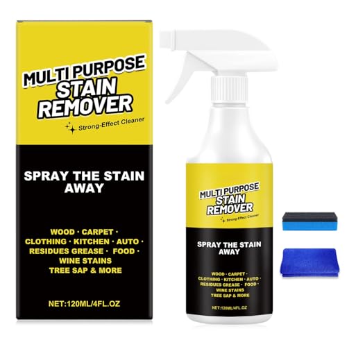 LHBMET Multi-Purpose Stain Remover A Powerful CleanerQuick Cleaning for Kitchens Floors Toilets and Cars (120ml)