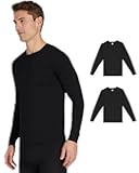 Men's 2-Pack Performance Lightweight Thermal Baselayer Crewneck Top