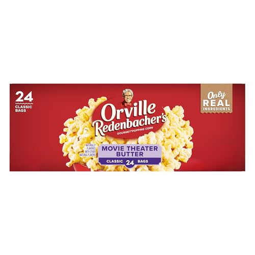 Orville Redenbacher's Microwave Popcorn, Movie Theater Butter Flavor, 3.29 oz., 24-Count