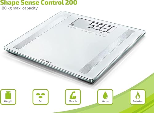 Soehnle Shape Sense Control 200 Personenwaage mit LCD-Anzeige
