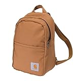 Carhartt Classic Mini, Durable, Water-Resistant Backpack with Adjustable Shoulder Straps, Brown, One Size