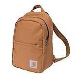 Carhartt Unisex's Classic Mini, Durable, Water-Resistant Adjustable Shoulder Straps, Everyday Backpack Brown, One Size