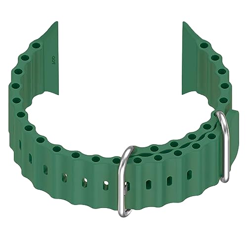 Image of ACM Watch Strap Slide 42mm 44mm 45mm 46mm 49mm Silicone Smart Belt compatible with Boat Wave Elevate Smartwatch Classic Band Turquoise Green