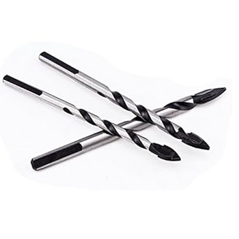 Generic Triangle Shank YG6X Alloy Fast Spiral Drill Bit Cutting for Concrete Ceramic Glass wood hole cutter , 4 pics