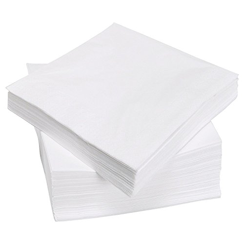 Perfect Stix Cocktail Napkins- 4000 Beverage Napkins, White 1-Ply, Case of 4000
