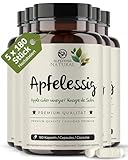 Surpresa Natural Apfelessig Kapseln hochdosiert I 5 x 180 Kapseln I 1000mg Apfelessig pro Tagesdosis I Apfelessig Nahrungsergänzungsmittel vegan & laborgeprüft I Apple cider vinegar