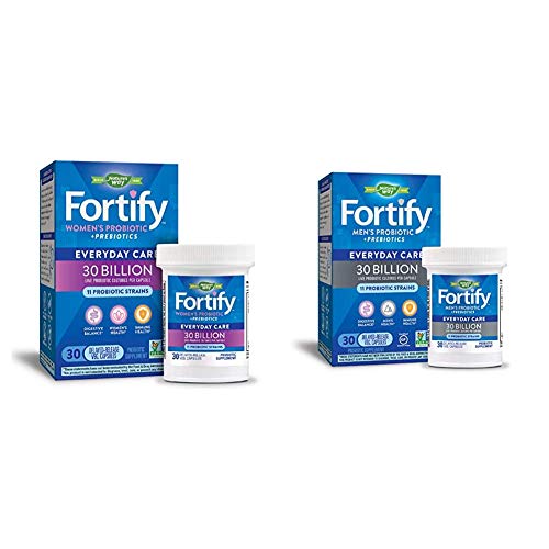 Nature S Way Fortify Probiotics Bundle Women S Men S 30 Billion Daily Probiotics 11 Strains Prebiotics 30 Capsules Each Shefinds