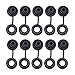 SeDeplacer 10Pcs Black Exhaust Hanger Grommets Compatible with Exhaust System,For Light Duty Hanging Only,For 3/8-in Bolts (Diameter 1-1/8 in, Thickness 7/8 in)