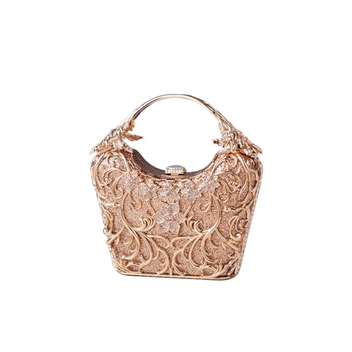 Image of CORIOS Women Rhinestone Evening Bag Sparkly Sequin Purse Crystal Clutch Bag Bridal Wedding Handbag Glitter Shoulder Bag
