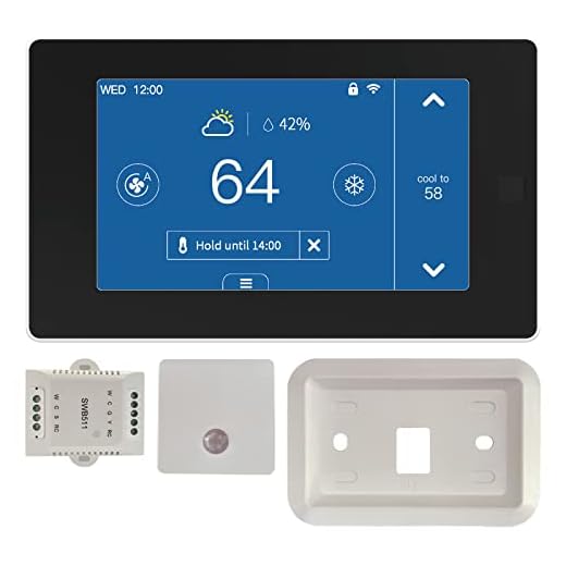 MOES Smart Programmable Thermostat for Home with Zone Remote Sensor and C-Wire Adapter, Tuya/Smart Life Remote Control Work with Alexa and Google Assistant, 7 Day Programmable, C-Wire Optional, 24VAC