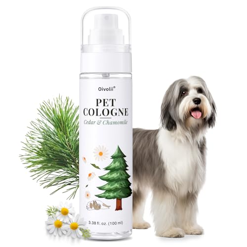 Pet Cologne Spray for Dogs & Cats – Natural Deodorizing Perfume – Long-Lasting Scent – Alcohol-Free, Hypoallergenic, Safe Grooming Spray for Pets