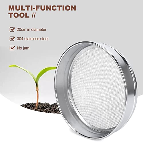 Lobamop Leistungs Garten RäTsel Sieb Ineinander Greifen Boden Sieb Kompost Samen BehäLter Gartenarbeit Werkzeug -18 (1Mm)