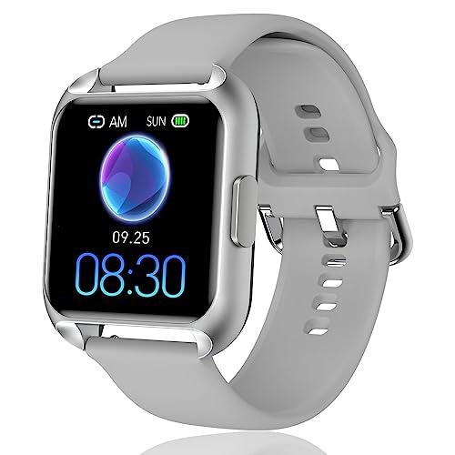 MAXTOP Smart Watch for Women, Smartwatch Fitness Tracker for Android and iOS Phones Fitness Watch with Health Tracker Sleep Monitor,Waterproof Digital Watches for Men and Women (Gray)