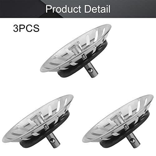 Colador para Fregadero de Cocina Acero Inoxidable 79 mm miniatura 4