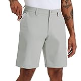 Willit Men'S Golf Shorts Stretch Work Dress Shorts Quick Dry Hiking Athletic Casual Shorts With Pockets 10' Light Gray 36