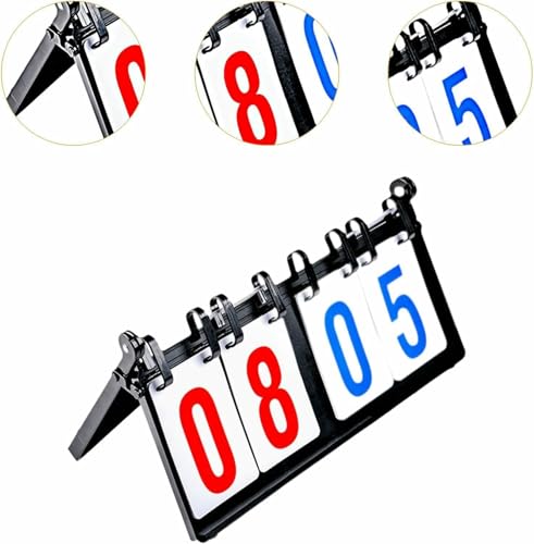 Tableau de score portable manuel compact à feuillets mobiles