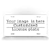 DQVWGK Personalized License Plate with Your Image Add Pictures, Text, Logo - Custom License Plates Auto Car Tag - Metal for Front of Car Aluminum License Plate Covers 6" x 12" inch