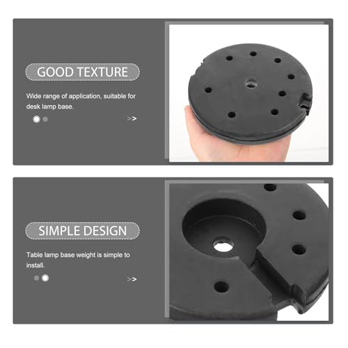 Base contrapeso para lámpara de mesa Ipetboom redonda de metal con diseño simple y resistente 5