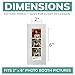 pbf PHOTO BOOTH FRAMES 2x6 Photo Strip Frame | 2 x 6 Photo Booth Strip Frame with Stand | Picture Frame for Photo Booth Strip | Premium Designer Photobooth Frame (White)