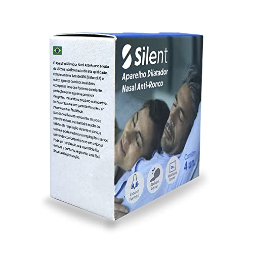 Aparelho Nasal Anti Ronco 4 peças com case Para parar de roncar ou para diminuição considerável no s